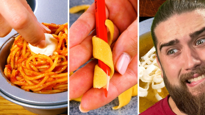 Innovative Hacks for Everyday Cooking !!! The Dudes REACT to 5-Minute-Crafts Pasta hacks!