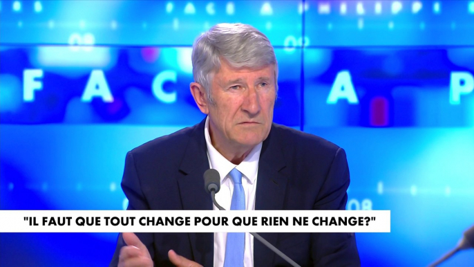 Philippe De Villiers : «Il n’y a pas de ligne et pas de rupture possible, on continue comme avant.»