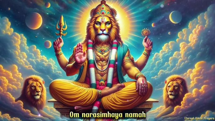 This Sacred Mantra Eliminates Fear and Anxiety - EXTREMELY POWERFUL Narasimha MANTRA