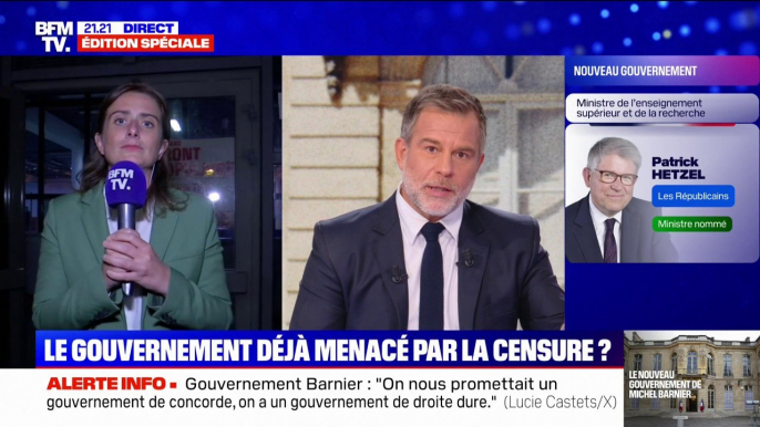 "Un Premier ministre qui fait du macronisme en pire": Marine Tondelier (Les Écologistes) fustige le gouvernement de Michel Barnier