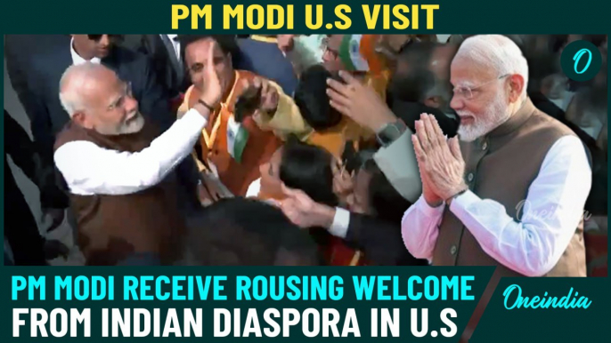 VIDEO | PM Modi Reaches U.S: Indian Diaspora Unites for a Spectacular Welcome