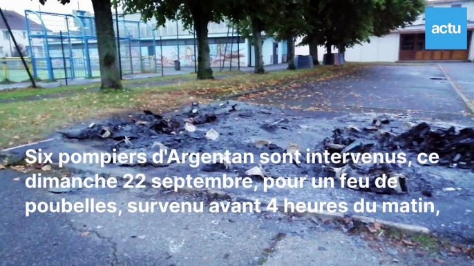 À Argentan, des conteneurs à poubelles ont brulés dans le quartier Saint-Michel