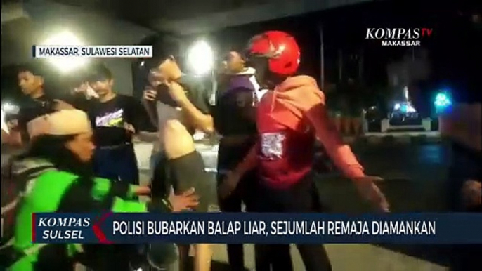 Polisi Bubarkan Balap Liar, Sejumlah Remaja Diamankan