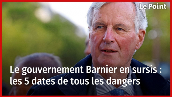 Le gouvernement Barnier en sursis : les 5 dates de tous les dangers