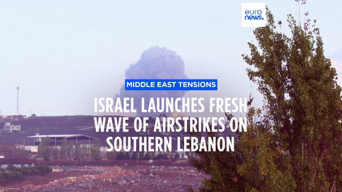 Dozens of Israeli airstrikes kill at least one in southern Lebanon