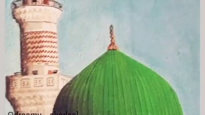 Art By Water Paint | Drawing Masjid E Nabvi | Madina | Drawing |  Most Favorite Paintings❤️ #arabic #Paintings #drawing #islamicart #art #artist #love #madina #makkah