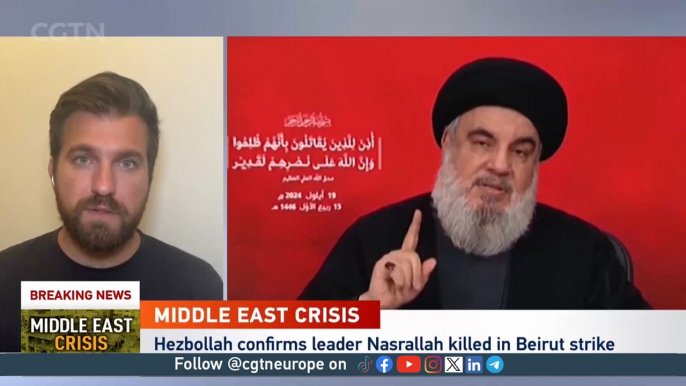 Hezbollah has confirmed leader Hassan Nasrallah was killed in Beirut strike