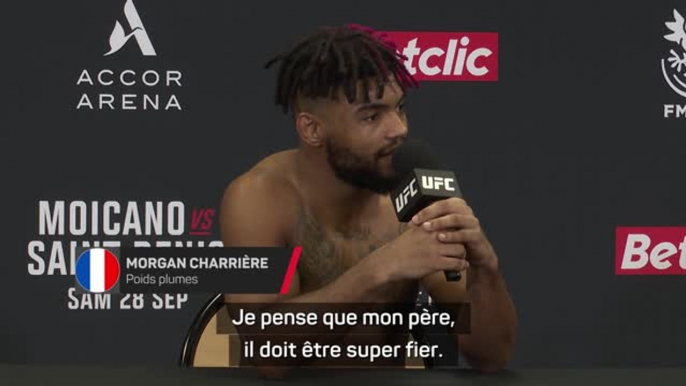 UFC Paris 3 - Charrière : “Faire chanter la Marseillaise à Bercy, je suis très fier, très content”