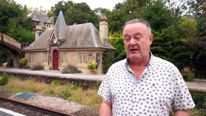 'We didn't know he had bought the famous Oasis album cover train station house in Cromford - fans flock for selfies'