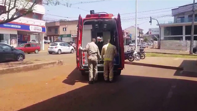 Idoso de 64 anos é socorrido no Bairro Interlagos, em Cascavel