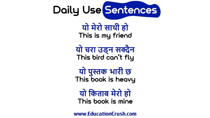 How to Learn Simple English| Daily Speaking English Sentences in Home | Basic Use in Daily Life