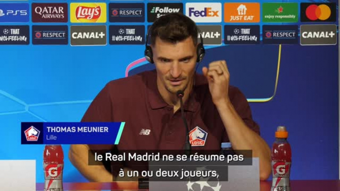 Lille - Meunier : "Le Real ne se résume pas à un seul joueur"