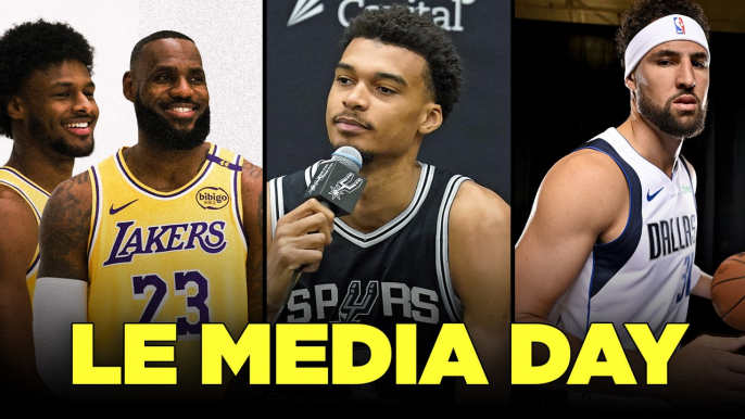 NBA : Wemby, LeBron et son fils, Yabusélé... Revivez le Media Day en VF