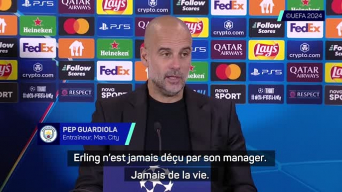 Man. City - Guardiola : "Haaland ? À 3-0, il valait mieux le sortir"