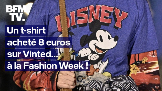 Un t-shirt Disney vendu 8 euros sur Vinted se retrouve dans un défilé de la Fashion Week