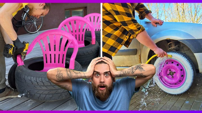 Innovative Hacks For A Smoother Ride !!! The Dudes REACT to 5-Minute Crafts Building Hacks