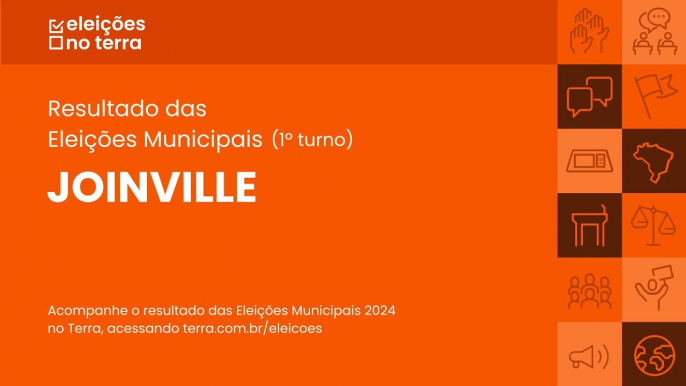 Resultado do 1° turno das Eleições 2024 em Joinville/SC