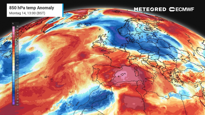 UK Weather: Turning milder this week as cold northerly winds are replaced by southerlies bringing mild Mediterranean air to the UK.