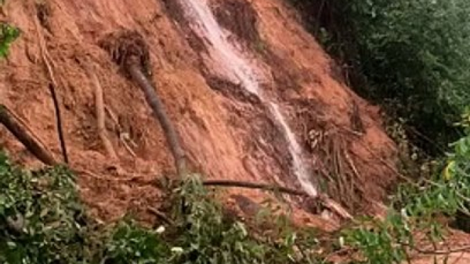 View of the landslide at Taman Melawati