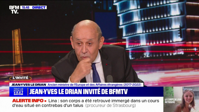 Jean-Yves Le Drian (ancien ministre des Affaires étrangères): "La confirmation juridique de l'État d'Israël est bien un vote de l'Assemblée générale des Nations unies"