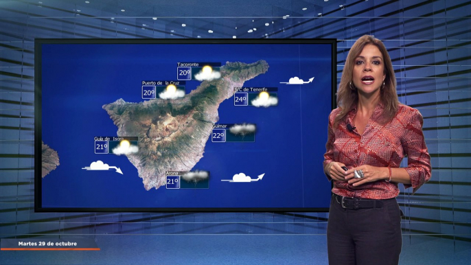 La previsión del tiempo en Canarias para el 29 de octubre de 2024, en Atlántico Televisión.