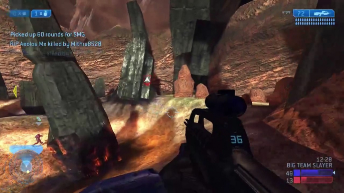 Halo 2 Classic Big Team - Big Team Slayer on Burial Mounds Multiplayer Gameplay