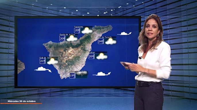 La previsión del tiempo en Canarias para el 30 de octubre de 2024, en Atlántico Televisión.