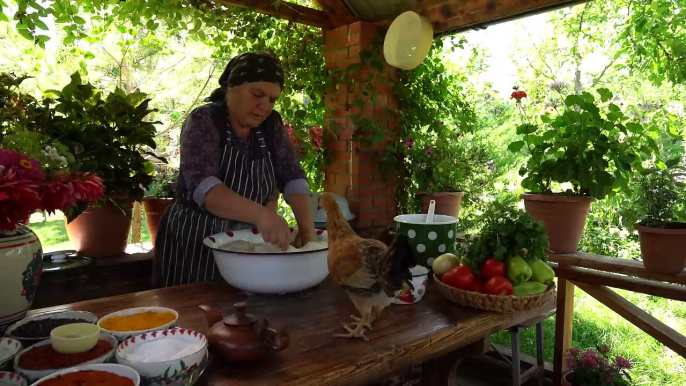 Baking Fresh Bread_ Traditional Recipe from Our Village Bread Loaves