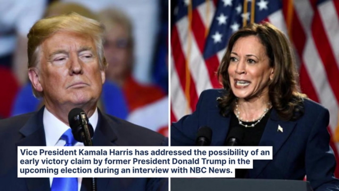 Kamala Harris Says Prepared If Trump Declares A Premature Victory: "We Have The Resources And The Expertise"