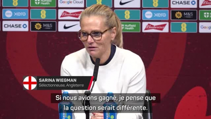 Angleterre (F) - Wiegman contente d’avoir vu des nouvelles joueuses malgré la défaite