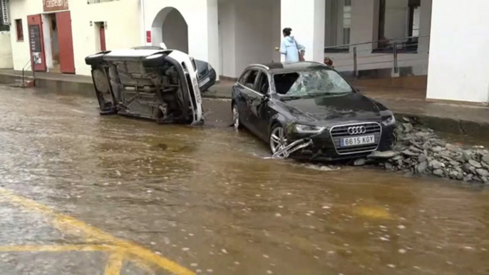 Girona floods: Cars swept in Catalan holiday hotspot as Spain hit by more flash flooding