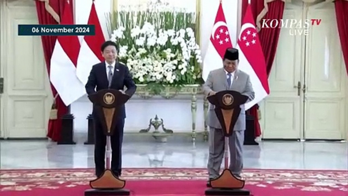 [FULL] Pernyataan Presiden Prabowo & PM Singapura usai Pertemuan di Istana Merdeka