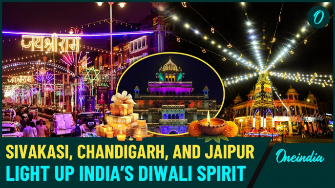 Diwali 2024: Chandigarh-Jaipur Glow with Festive Lights, Sivakasi Ignites Diwali Joy & more |WATCH