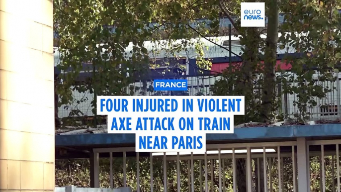 Four injured in violent axe attack on train near Paris