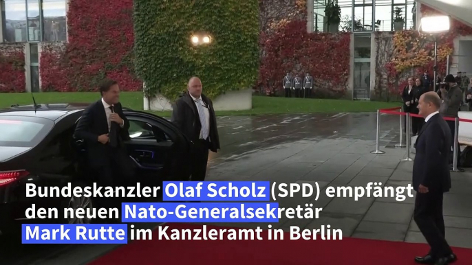 Scholz empfängt Nato-Generalsekretär Rutte zu Antrittsbesuch