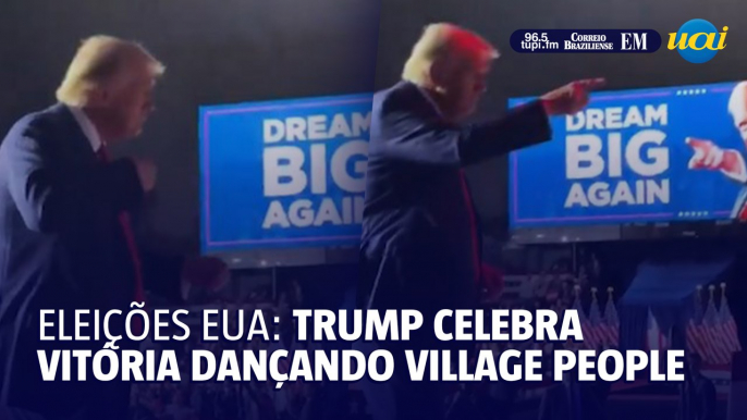 Trump comemora vitória dançando ao som de Village People