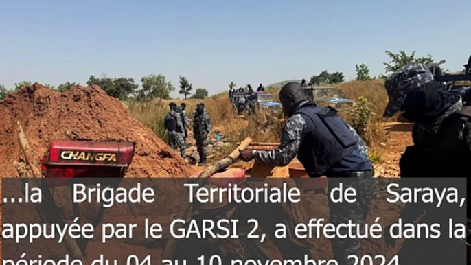 Falémé:La gendarmerie démantèle des sites d’orpaillage clandestin