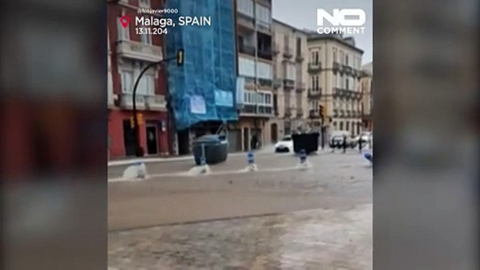 Málaga floods wreak havoc as storms lash Spain again