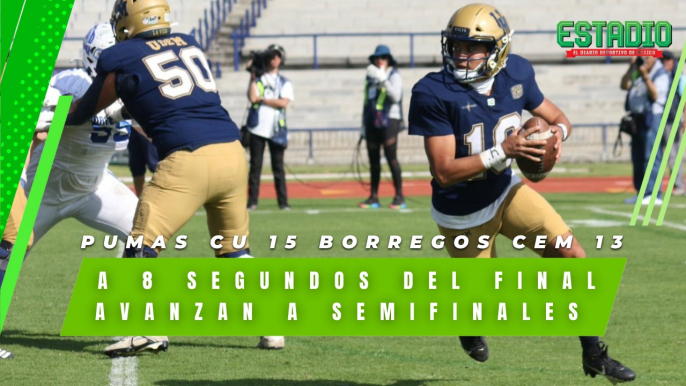 PUMAS CU avanza a semifinales de ONEFA | Estadio Deportes