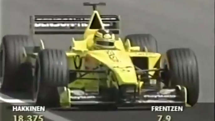 F1 – Heinz-Harald Frentzen (Jordan Mugen-Honda V10) lap in qualifying – San Marino 2000