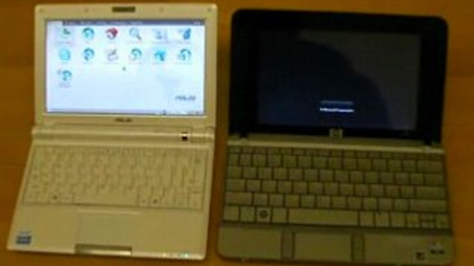 Boot : Asus Eee PC 901 (Linux) Vs HP Mininote 2133 (Vista)