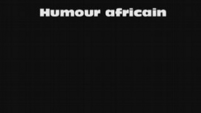Humour africain