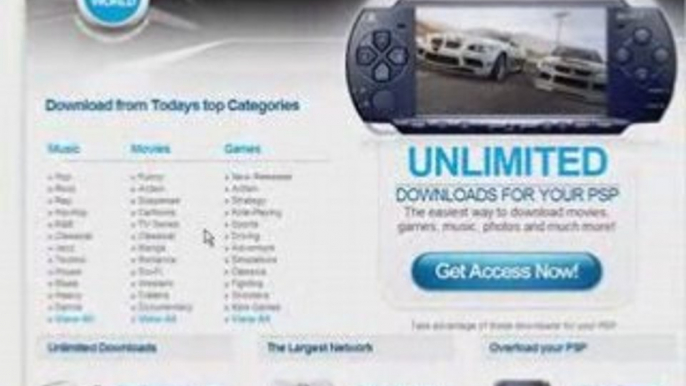 Download Movies to PSP Portable USA UK AU