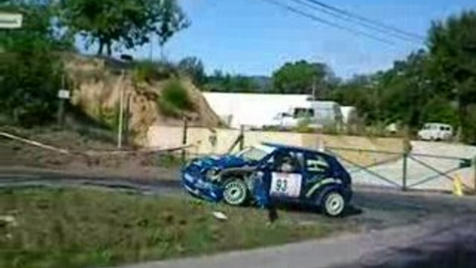 Rallye cigalois 2008 Courbette Saxo VTS