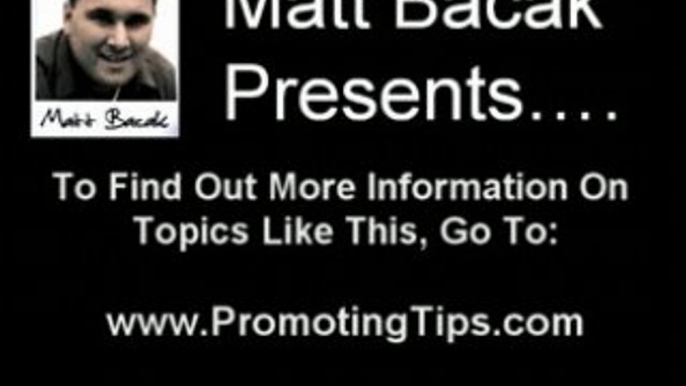 Marketing Tips | Presentation And Website Tips By Matt Bacak