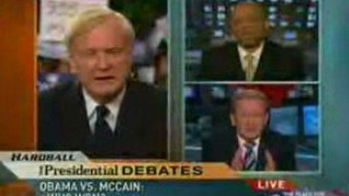 Pat Buchanan Compliments Obama on Debate (Sep 26 2008)