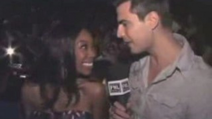 Brandy interviewed @ Tracy Reese Fashion Show