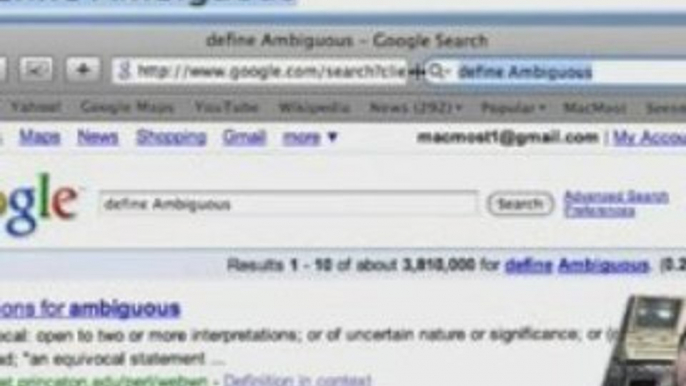 MacMost Now 140: Google Search Tricks