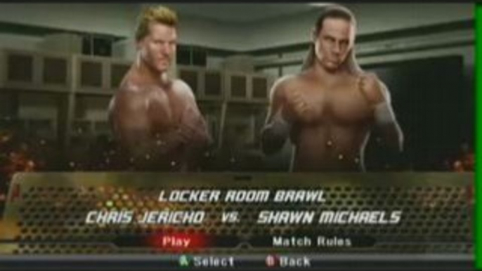 HBK VS Y2J (match en backstage) Smackdown VS Raw 2009 !