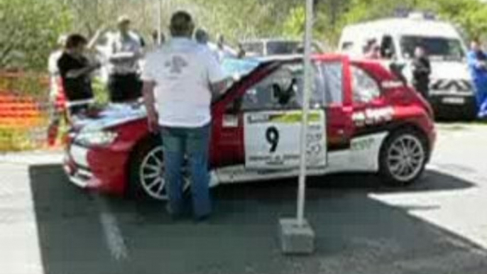 Depart 306 maxi F2000/14 es 4 rallye val d'agout 2008